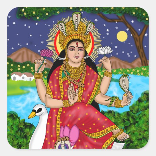 Autocollants de la déesse Mansa Devi (Devant)