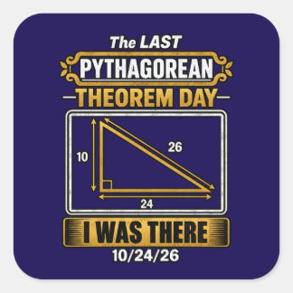 Autocollants de la journée du théorème de Pythagor