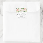 Autocollants de la partie de retraite, fleurs rose (Sac)