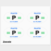 Autocollants de la planète PLUTON (4) (Feuille)