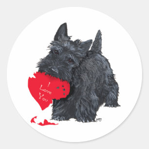 Autocollants de la Saint-Valentin pour Scottish Te