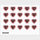 AUTOCOLLANTS DE LA SAINT-VALENTIN RÉTRO COUPLES (Feuille)