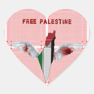 Autocollants de label Palestine - Label de foulard
