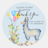 Autocollants de lama pour cadeaux de fête (Devant)