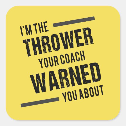 Autocollants de Lancer de Poids de Disque de Javel (Devant)