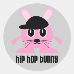 Autocollants de lapin de hip hop