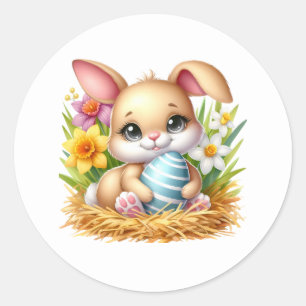 Autocollants de lapin de Pâques