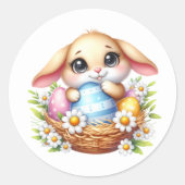 Autocollants de lapin de Pâques (Devant)