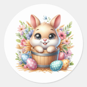 Autocollants de lapin de Pâques
