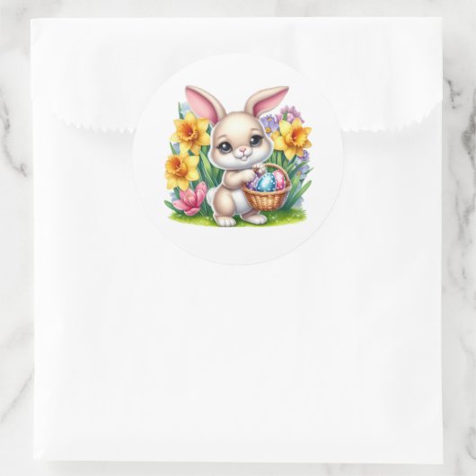 Autocollants de lapin de Pâques (Sac)