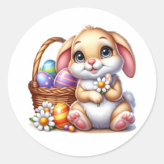 Autocollants de lapin de Pâques (Devant)
