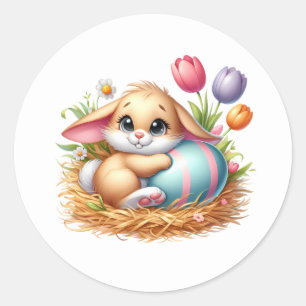 Autocollants de lapin de Pâques