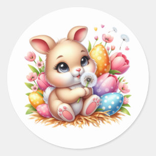 Autocollants de lapin de Pâques