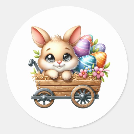 Autocollants de lapin de Pâques (Devant)