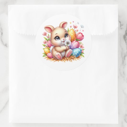 Autocollants de lapin de Pâques (Sac)
