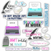 Autocollants de l'auteur 8x8 (Devant)