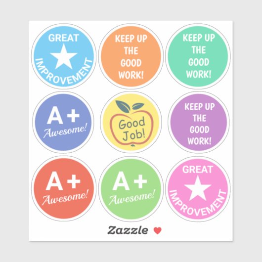 Autocollants de l'enseignant (Feuille)