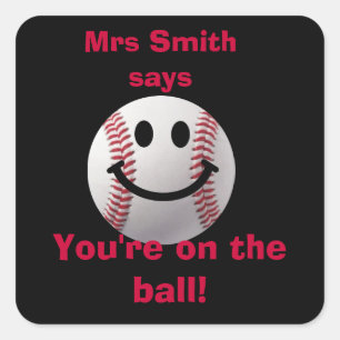 Autocollants de l'enseignant customisé - sur la ba