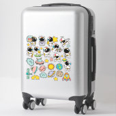 Autocollants de l'espace d'astronaute mignon (Sur valise)