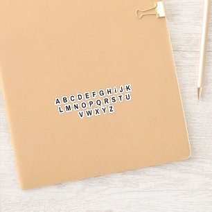 Autocollants de lettres d'alphabet