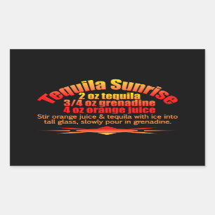 Autocollants de lever de soleil de tequila
