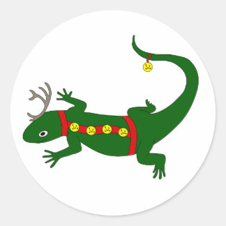 Autocollants de lézard de Noël