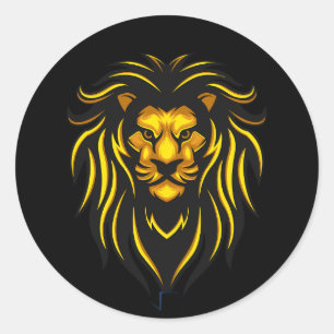autocollants de lions