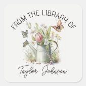 Autocollants de livre, plaque d'arrosage floral (Devant)