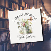 Autocollants de livre, plaque d'arrosage floral