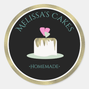 Autocollants de logo de gâteau Gâteau de mariage e