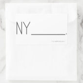 Autocollants de logo NY______. (Sac)