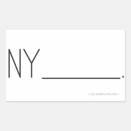 Autocollants de logo NY______. (Devant)
