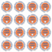 Autocollants de logo personnalisés 16 par feuille (Devant)