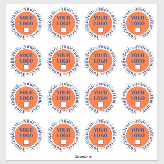 Autocollants de logo personnalisés 16 par feuille (Feuille)