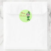 Autocollants de lutin de Noël rétro (Sac)