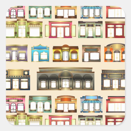 autocollants de magasins vintages (Devant)