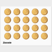Autocollants de mariage à cacheter à la cire dorée (Feuille)