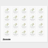 Autocollants de mariage à l'aquarelle Hydrangea Fl (Feuille)