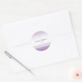 Autocollants de mariage à l'aquarelle violet lavan (Enveloppe)