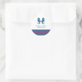 Autocollants de mariage bleu rouge marine (Sac)