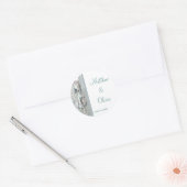 Autocollants de mariage de plage Coquilles de mer (Enveloppe)