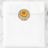 autocollants de mariage de tournesol (Sac)