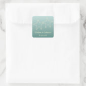 Autocollants de mariage étoile de mer sarcelle (Sac)