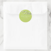 Autocollants de mariage fleurs branches, couleur p (Sac)
