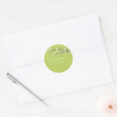 Autocollants de mariage fleurs branches, couleur p (Enveloppe)