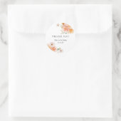 Autocollants de mariage floraux Boho Peach & Blush (Sac)