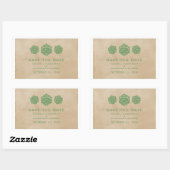 Autocollants de mariage Grunge D20 Dice Gamer en v (Feuille)