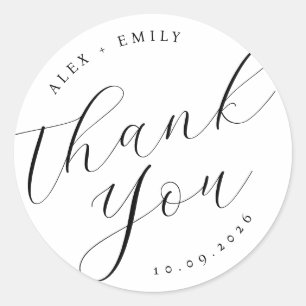 Autocollants de Mariage Minimalistes  