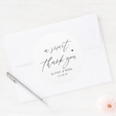 Autocollants de mariage Modern Script merci (Enveloppe)