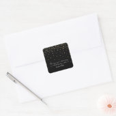 Autocollants de mariage modernes à points de feuil (Enveloppe)